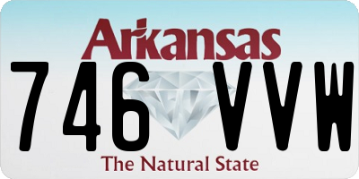 AR license plate 746VVW