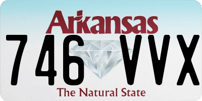 AR license plate 746VVX