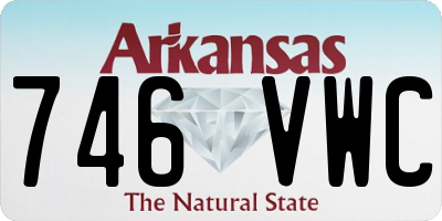 AR license plate 746VWC
