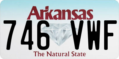 AR license plate 746VWF