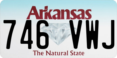 AR license plate 746VWJ