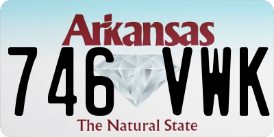 AR license plate 746VWK