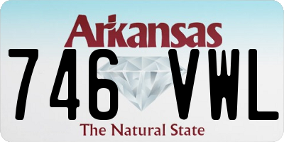 AR license plate 746VWL