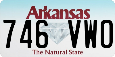 AR license plate 746VWO