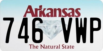 AR license plate 746VWP