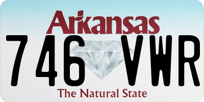 AR license plate 746VWR