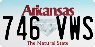 AR license plate 746VWS