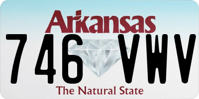 AR license plate 746VWV
