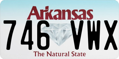 AR license plate 746VWX