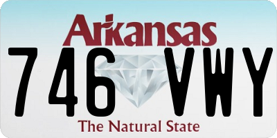 AR license plate 746VWY
