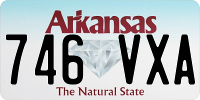 AR license plate 746VXA