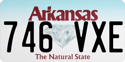AR license plate 746VXE