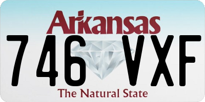 AR license plate 746VXF
