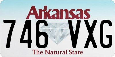 AR license plate 746VXG