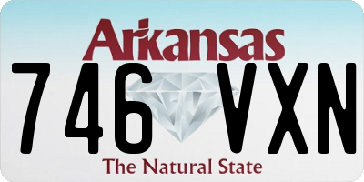 AR license plate 746VXN