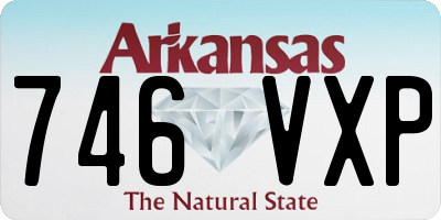 AR license plate 746VXP