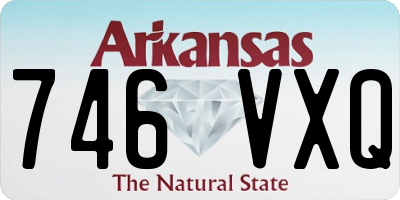 AR license plate 746VXQ
