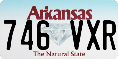 AR license plate 746VXR