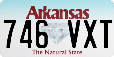AR license plate 746VXT