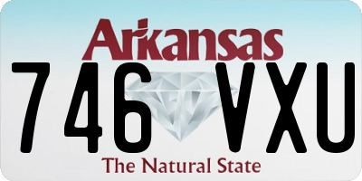 AR license plate 746VXU