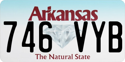 AR license plate 746VYB