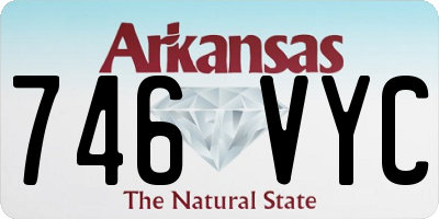 AR license plate 746VYC
