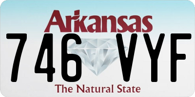 AR license plate 746VYF