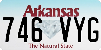 AR license plate 746VYG