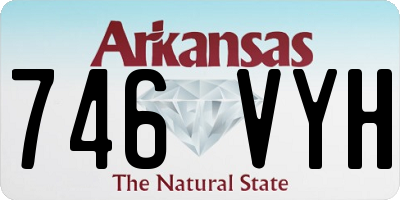 AR license plate 746VYH