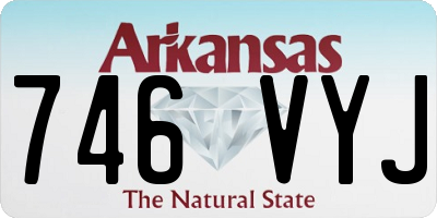 AR license plate 746VYJ