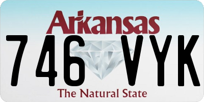 AR license plate 746VYK
