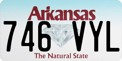AR license plate 746VYL