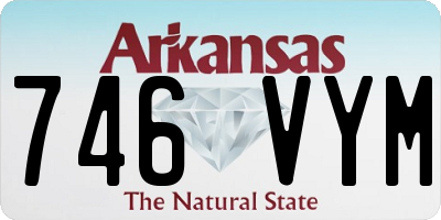 AR license plate 746VYM
