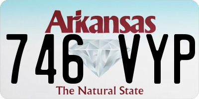 AR license plate 746VYP