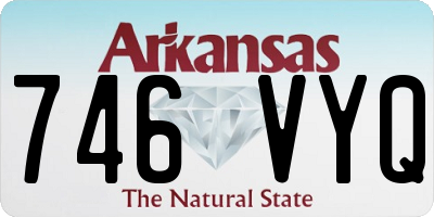 AR license plate 746VYQ