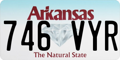 AR license plate 746VYR