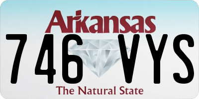 AR license plate 746VYS