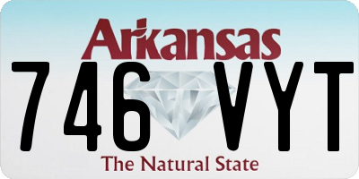 AR license plate 746VYT