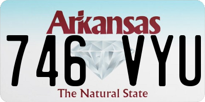 AR license plate 746VYU