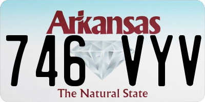 AR license plate 746VYV