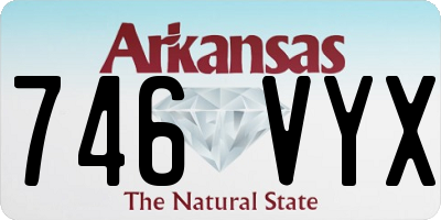 AR license plate 746VYX