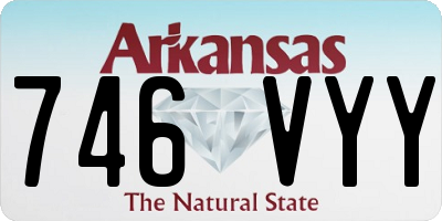 AR license plate 746VYY