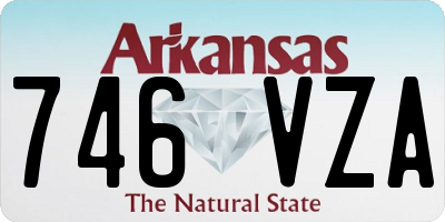 AR license plate 746VZA