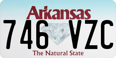 AR license plate 746VZC