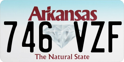 AR license plate 746VZF