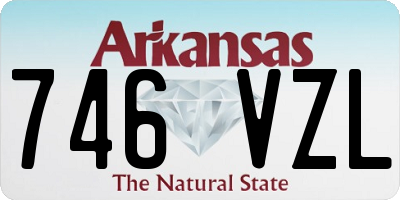 AR license plate 746VZL