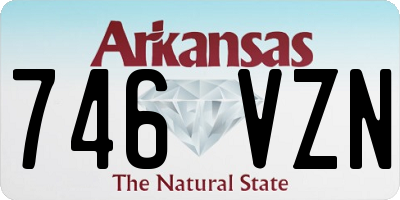 AR license plate 746VZN
