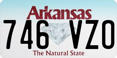 AR license plate 746VZO