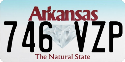 AR license plate 746VZP