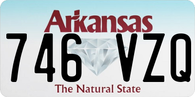 AR license plate 746VZQ